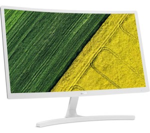 
 UM.UE2EE.001 Monitor Acer ED242Qrwi (White)/ (VA LED)/Curve 1800R form factor/23, 6"(60 cm)/Format: 16:9/Resolution: Full HD (1920x1080@75 Hz Refresh Rate AMD FREESYNC Technology)/ Non glare/Response time: 4 ms (G to G)/ Contrast: 100M:1,  Brightness: 