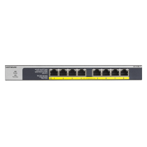 
 GS108LP-100EUS Суич Netgear GS108LP, 8x 10/100/1000 ProSafe Gigabit switch, 8x POE+ ports, (Up to 60W), Fanless