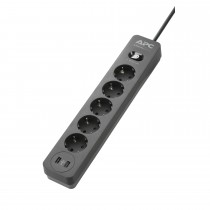 
 PME5U2B-GR APC Essential SurgeArrest 5 Outlet 2 USB Ports Black 230V Germany