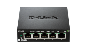 DES-105/  E Комуратор  D-Link DES-105/  E  5-Port  10/  100 Fast Ethernet Metal Housing Unmanaged Switch